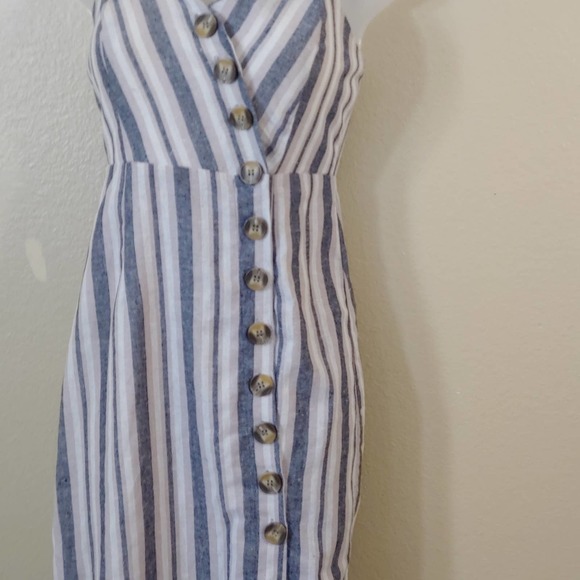 Sky and Sparrow Stripped button down dress   Size XS - Picture 3 of 7